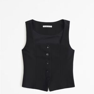 Mara Tailored Vest Squareneck Set Top
